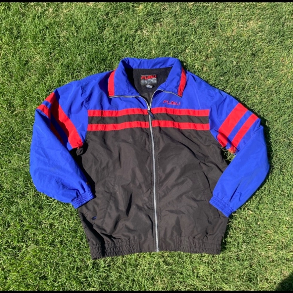 Vintage Color block FUBU windbreaker